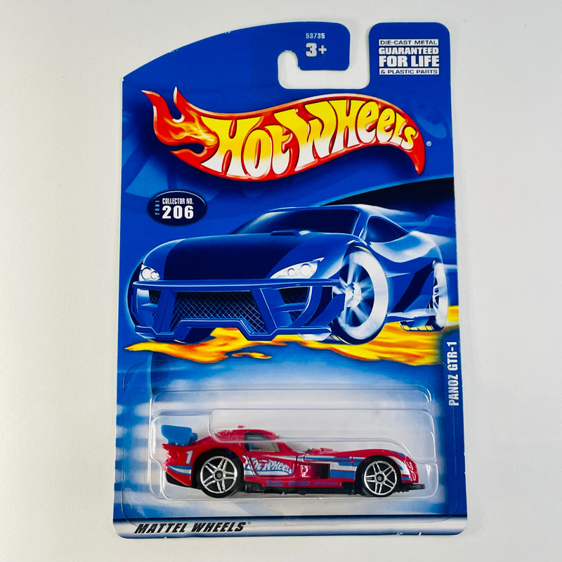 2001 Hot Wheels Panoz GTR-1 206 rojo PR5