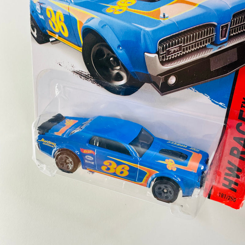 2015 Hot Wheels HW Race 68 Mercury Cougar azul 5SP