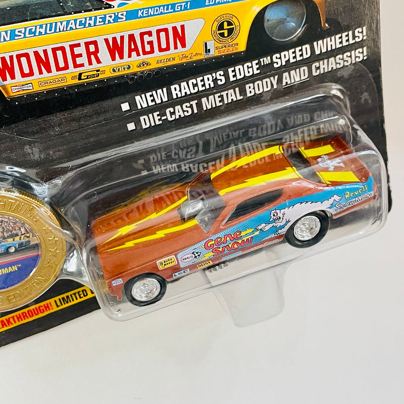 1996 Johnny Lightning Dragsters USA NHRA Limited Edition 1/20,000 Gene Snow Snowman 72 Dodge Charger Funny Car naranja