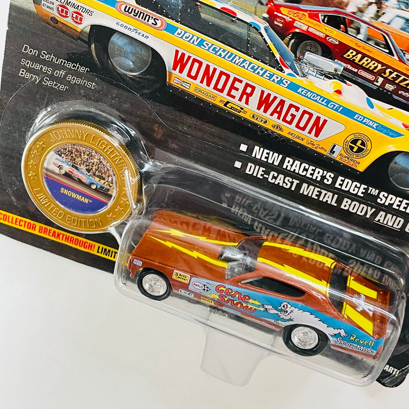 1996 Johnny Lightning Dragsters USA NHRA Limited Edition 1/20,000 Gene Snow Snowman 72 Dodge Charger Funny Car naranja