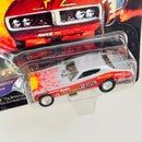 1995 Johnny Lightning Dragsters USA NHRA Limited Edition Pat Minick Chi-Town Hustler 72 Dodge Charger Funny Car plata con rojo