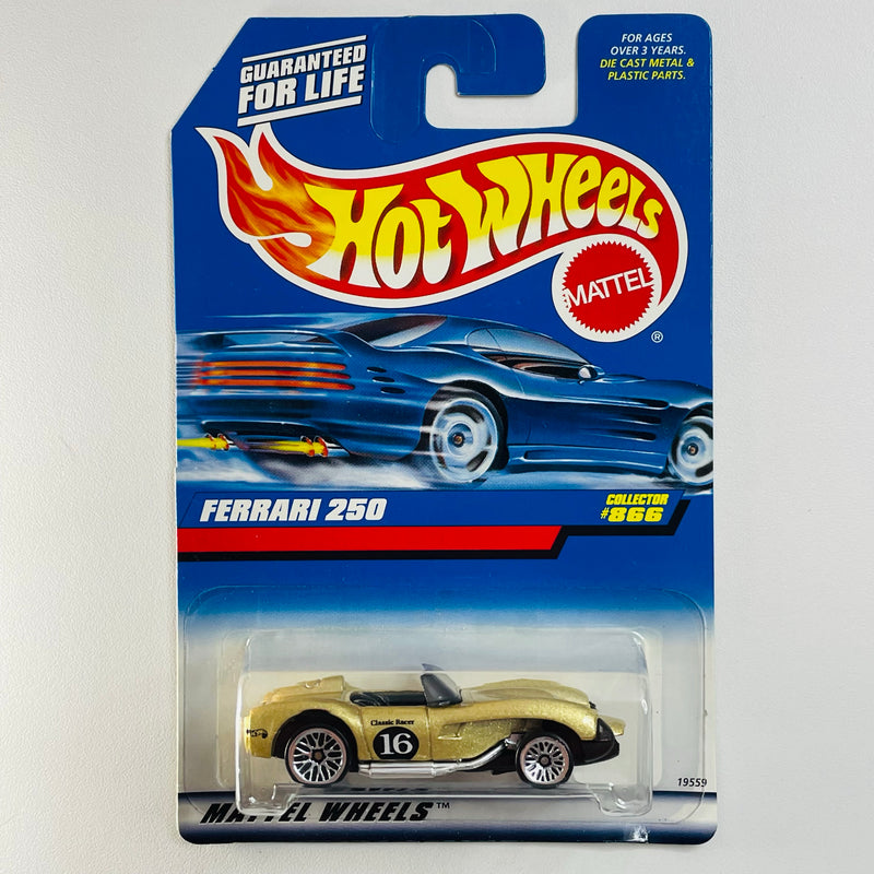 1998 Hot Wheels Ferrari 250 866 dorado metálico LW