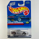 1998 Hot Wheels Ferrari Testarossa 784 plata metálico 5DOT