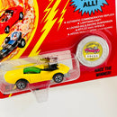 1993 Johnny Lightning The Challengers Commemorative Limited Edition Series C Vicious Vette Chevrolet Corvette amarillo Redline con Moneda Coleccionista