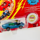 1993 Johnny Lightning The Challengers Commemorative Limited Edition Series H Vicious Vette Chevrolet Corvette azul Redline con Moneda Coleccionista