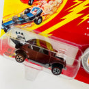 1993 Johnny Lightning The Challengers Commemorative Limited Edition Series D Bug Bomb Volkswagen Beetle granate Redline con Moneda Coleccionista