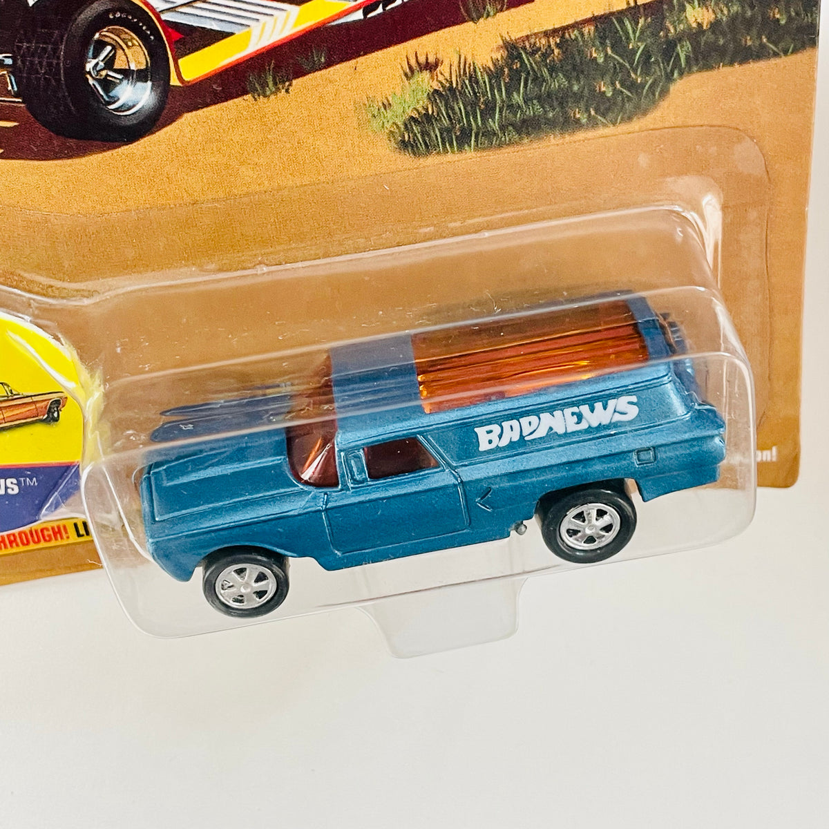 1996 Johnny Lightning Wacky Winners Limited Edition 1/17500 Tom Daniel Bad  News 1960 Chevrolet Station Wagon azul