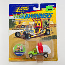 1996 Johnny Lightning Wacky Winners Limited Edition 1/17,500 Tom Daniel Garbage Truck verde con blanco