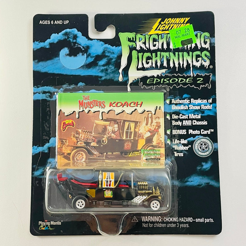 1999 Johnny Lightning Frightning Lightnings Limited Edition Episode 2 La Familia Monster The Munsters Koach Ford Model T negro Llantas de Goma