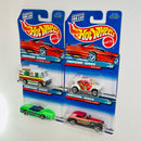 1998 Hot Wheels Tropicool Series Colección Set de 4 - Good Humor Ice Cream Truck, Volkswagen Baja Bug, Classic Caddy, Corvette Convertible