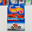 1998 Hot Wheels Tropicool Series Colección Set de 4 - Good Humor Ice Cream Truck, Volkswagen Baja Bug, Classic Caddy, Corvette Convertible