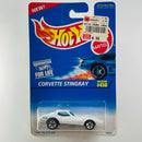 1996 Hot Wheels Corvette Stingray 450 blanco 5SP base ZAMAC