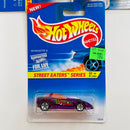 1996 Hot Wheels Street Eaters Series Colección Set de 4 - Speed Machine Mantis, Silhouette II, Propper Chopper, Roll Patrol Jeep CJ-7