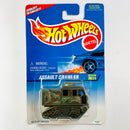 1997 Hot Wheels Assault Crawler 624 verde oliva con camuflado militar MGW