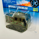 1997 Hot Wheels Assault Crawler 624 verde oliva con camuflado militar MGW