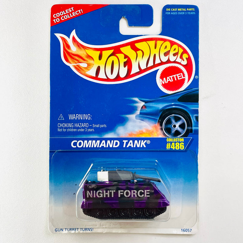 1997 Hot Wheels Command Tank 486 negro con morado metálico MGW