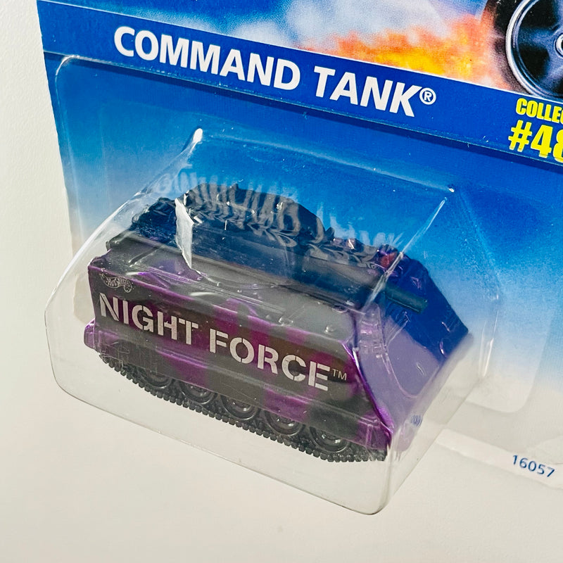 1997 Hot Wheels Command Tank 486 negro con morado metálico MGW