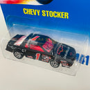 1996 Hot Wheels Chevy Stocker 441 negro 7SP base ZAMAC
