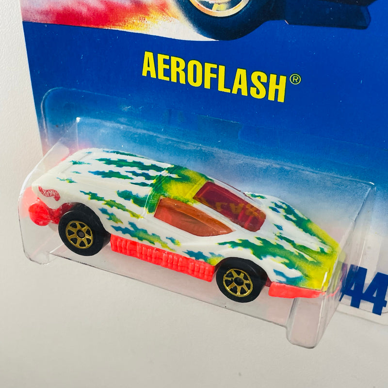 1996 Hot Wheels Aeroflash 444 blanco 10SP