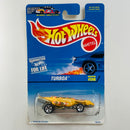 1997 Hot Wheels Turboa 598 amarillo 5SP base ZAMAC