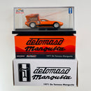 2021 Hot Wheels RLC 1971 De Tomaso Mangusta Exclusivo Red Line Club naranja spectraflame Llantas de Goma RR