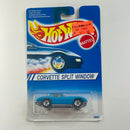 1995 Hot Wheels Corvette Split Window azul 5SP Tarjeta Mexicana