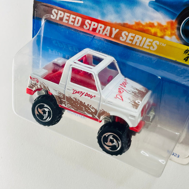 1997 Hot Wheels Speed Spray Series Street Roader Suzuki blanco SB base ZAMAC