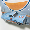 2020 Hot Wheels Pop Culture Vintage Oil Colección Set de 5 con Llantas de Goma RR - Lion Head Haulin Gas, Gulf 83 Chevy Silverado, Shell 78 Dodge Little Red Express, Valvoline 63 Studebaker Champ, Agip 38 Dodge Airflow