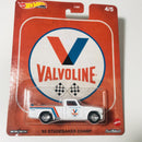2020 Hot Wheels Pop Culture Vintage Oil Colección Set de 5 con Llantas de Goma RR - Lion Head Haulin Gas, Gulf 83 Chevy Silverado, Shell 78 Dodge Little Red Express, Valvoline 63 Studebaker Champ, Agip 38 Dodge Airflow