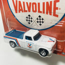 2020 Hot Wheels Pop Culture Vintage Oil Colección Set de 5 con Llantas de Goma RR - Lion Head Haulin Gas, Gulf 83 Chevy Silverado, Shell 78 Dodge Little Red Express, Valvoline 63 Studebaker Champ, Agip 38 Dodge Airflow