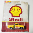 2020 Hot Wheels Pop Culture Vintage Oil Colección Set de 5 con Llantas de Goma RR - Lion Head Haulin Gas, Gulf 83 Chevy Silverado, Shell 78 Dodge Little Red Express, Valvoline 63 Studebaker Champ, Agip 38 Dodge Airflow