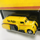 2020 Hot Wheels Pop Culture Vintage Oil Colección Set de 5 con Llantas de Goma RR - Lion Head Haulin Gas, Gulf 83 Chevy Silverado, Shell 78 Dodge Little Red Express, Valvoline 63 Studebaker Champ, Agip 38 Dodge Airflow