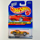 1998 Hot Wheels Tattoo Machines Series Corvette Stingray naranja 3SP base ZAMAC