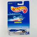 1993 Hot Wheels Swingfire Street Beast 214 azul metálico con blanco 7SP base ZAMAC