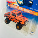 1995 Hot Wheels Roarin Rods Series Street Roader naranja CT base ZAMAC