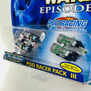 1999 Micro Machines Star Wars Episode I Pod Racing Pod Racer Pack III 2 Pack Set de 2 Podracers