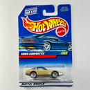1999 Hot Wheels 1980 Corvette 1103 dorado metálico LW base ZAMAC