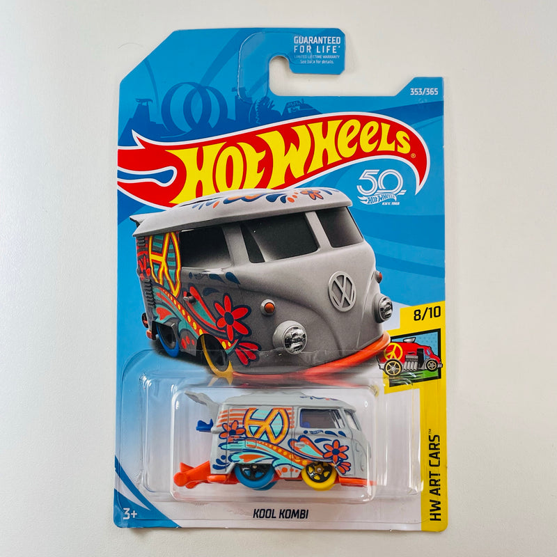 2018 Hot Wheels HW Art Cars Volkswagen Kool Kombi gris 5SP