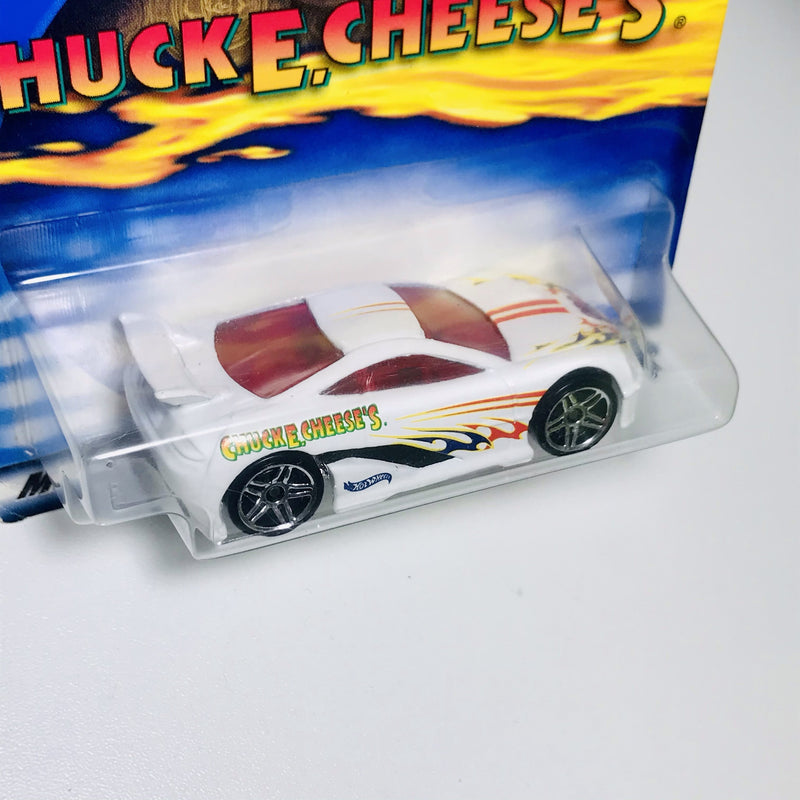 2001 Hot Wheels Special Edition Chuck E. Cheese Exclusive Seared Tuner Sho-Stopper blanco PR5