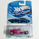 2013 Hot Wheels Cool Classics Series 1 T-Bucket rosado spectrafrost Retro Slots RSW base ZAMAC