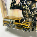 2017 Hot Wheels Pop Culture Star Wars Bounty Hunter 4-Lom 64 GMC Panel dorado Llantas de Goma RR