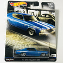 2019 Hot Wheels Car Culture Cruise Boulevard 69 Chevelle SS 396 azul Llantas de Goma RR