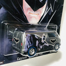 2018 Hot Wheels Pop Culture Alex Ross DC Heroes Batman Custom 77 Dodge Van gris Llantas de Goma RR