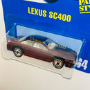 1995 Hot Wheels Lexus SC400 264 granate metálico UH