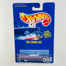 1993 Hot Wheels 59 Cadillac 266 morado metálico WW