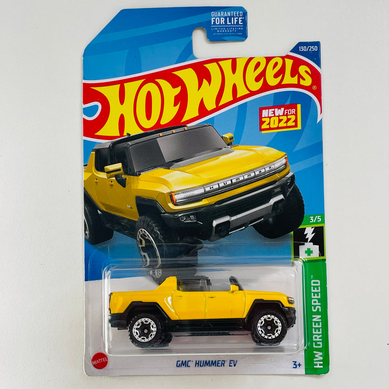 2022 Hot Wheels HW Green Speed GMC Hummer EV amarillo BLOR Primera Edición