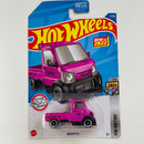 2022 Hot Wheels HW Metro Mighty K rosado metálico OH5 Primera Edición