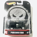 2018 Hot Wheels Entertainment Marvel Punisher Van negro Llantas de Goma RR