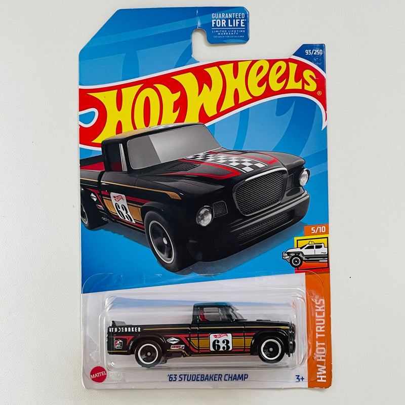 2022 Hot Wheels HW Hot Trucks 63 Studebaker Champ negro 5SP