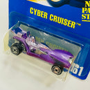 1995 Hot Wheels Cyber Cruiser 261 morado metálico UH base ZAMAC